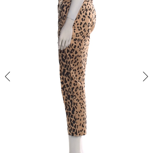 Tibi Cheetah Print Crop Pants - Picture 3 of 4